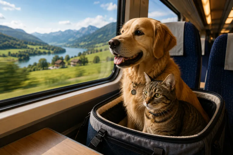 Can you take a dog or cat on a train in Europe? A country-by-country guide